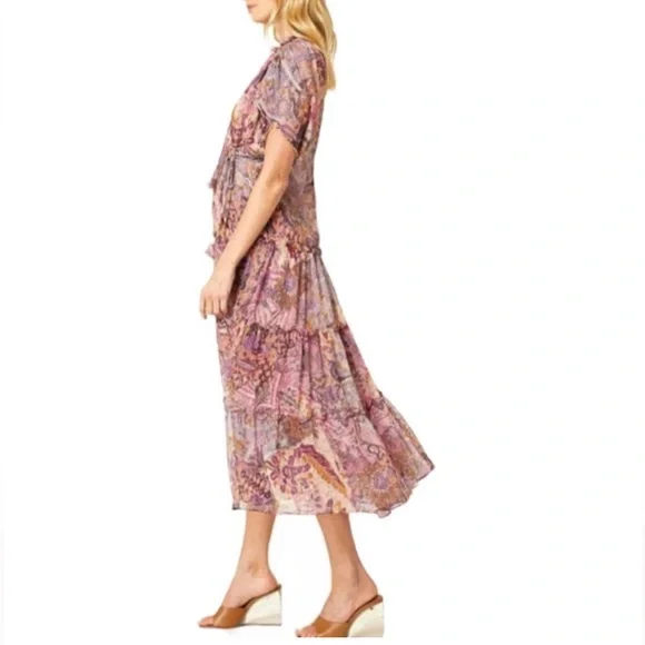 Misa LA llya floral printed maxi dress size small - Picture 2 of 6